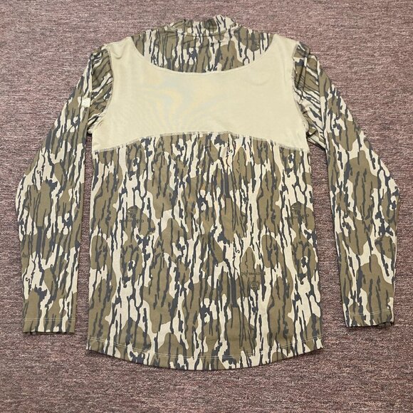 EHG Elite Mossy Oak Bottomland Camo Shirt Men’s Medium M Thermal Base Mock Neck - Picture 2 of 8
